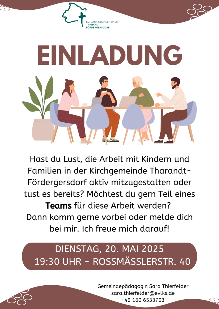 Einladung Team Kinder + Familien Tha-Fö